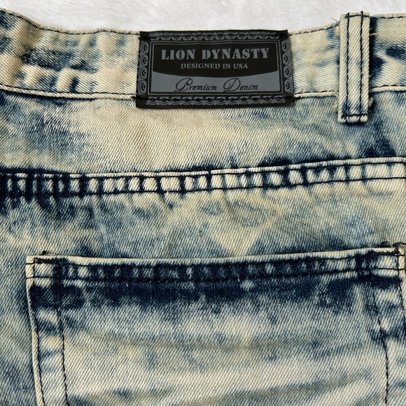 Lion Dynasty Denim Shorts Men’s 38 Slim - Picture 4 of 9